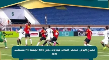 حصري اليوم.. ملخص أهداف مباريات دوري Nile الجمعة 15 أغسطس 2025